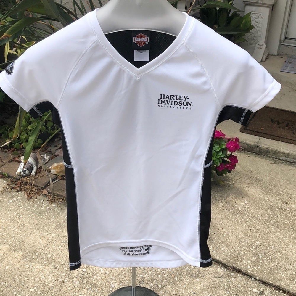 WOMENS White Harley Davidson shirt Savannah Georgia size small